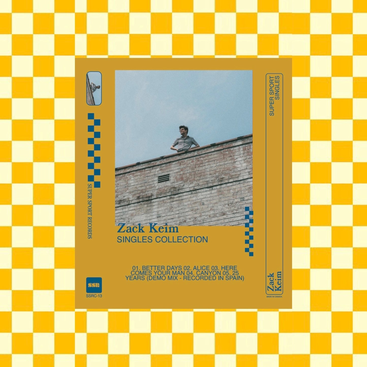 ZACK KEIM SINGLES COLLECTION CASSETTE TAPE