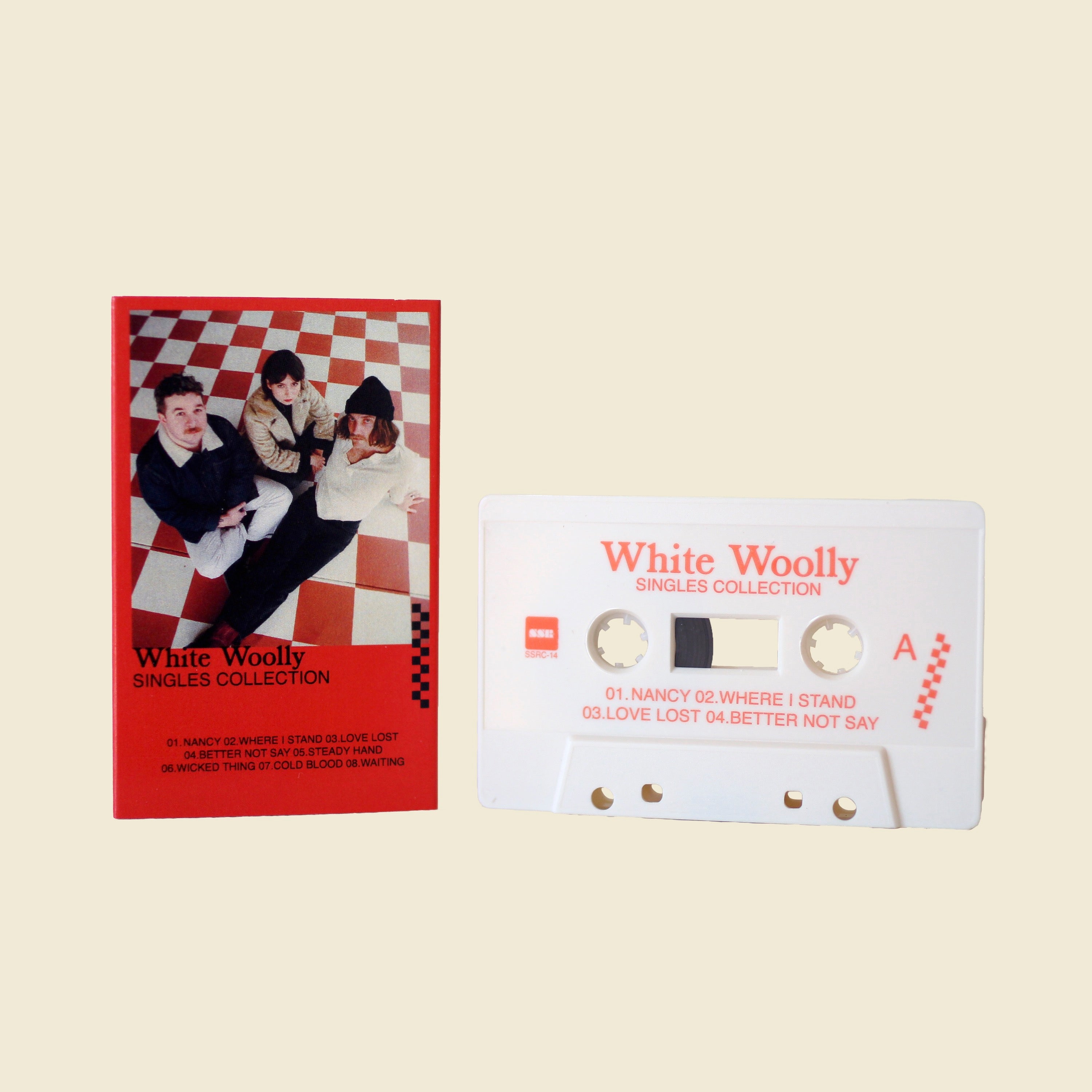 WHITE WOOLLY SINGLES COLLECTION | CASSETTE TAPE